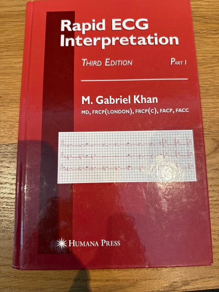 Rapid ECG Interpretation - M. Gabriel Khan (3e editie), Ophalen of Verzenden, Beta, Zo goed als nieuw, WO
