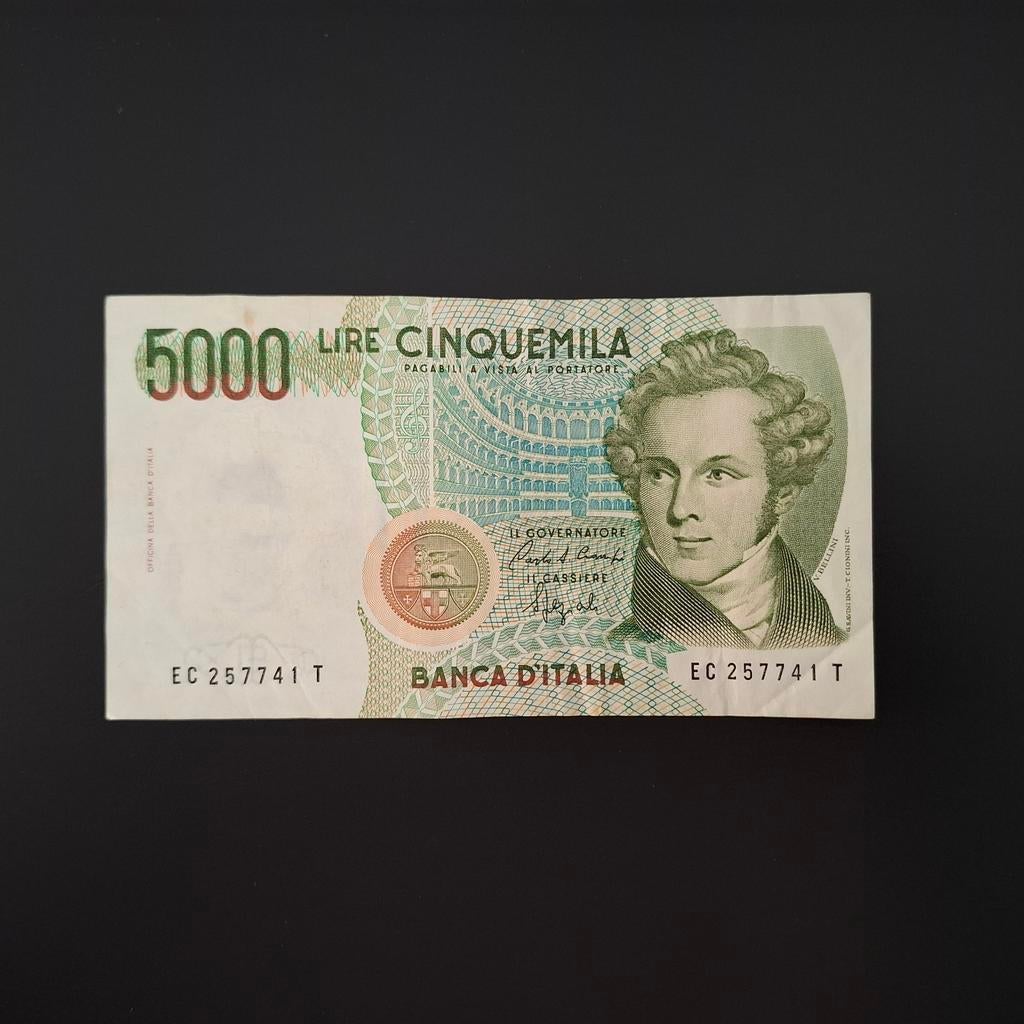 5000 lira Italië #030, Postzegels en Munten, Bankbiljetten | Europa | Niet-Eurobiljetten, Verzenden, Italië, Los biljet