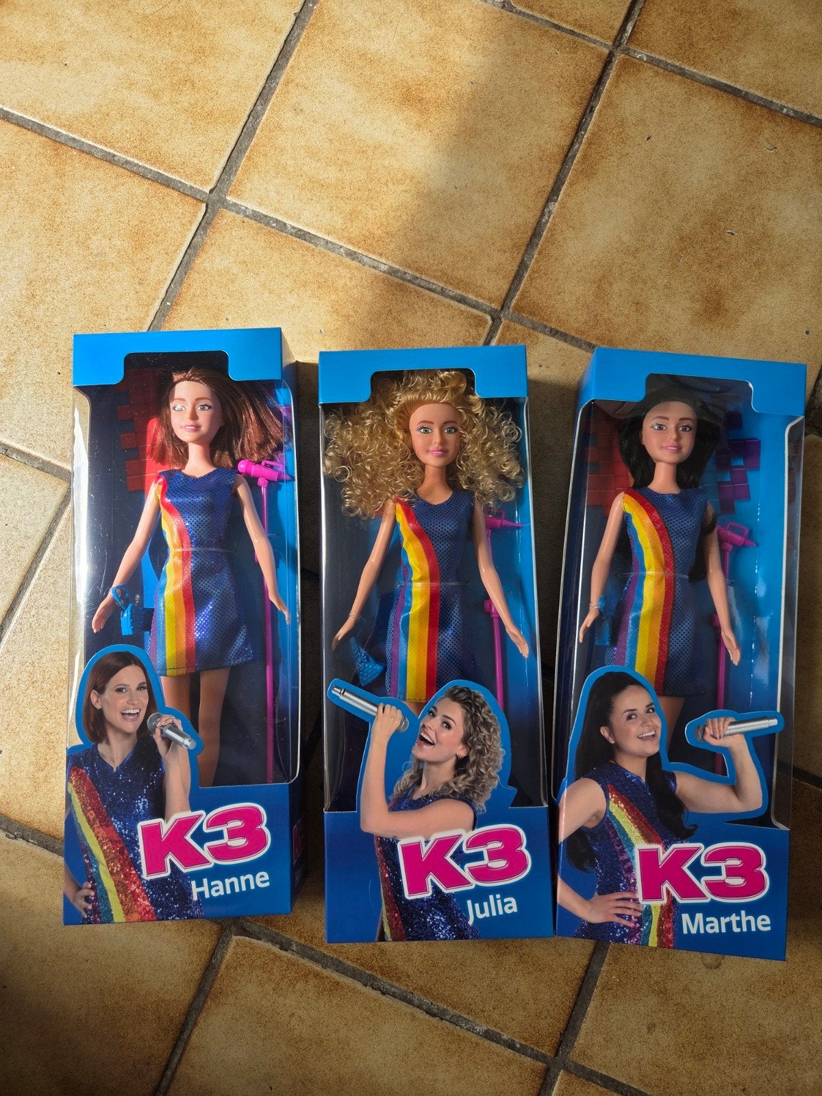 ​K3 Poppen Set Hanne Julia Marthe Nieuw, Ophalen of Verzenden, Nieuw, Barbie