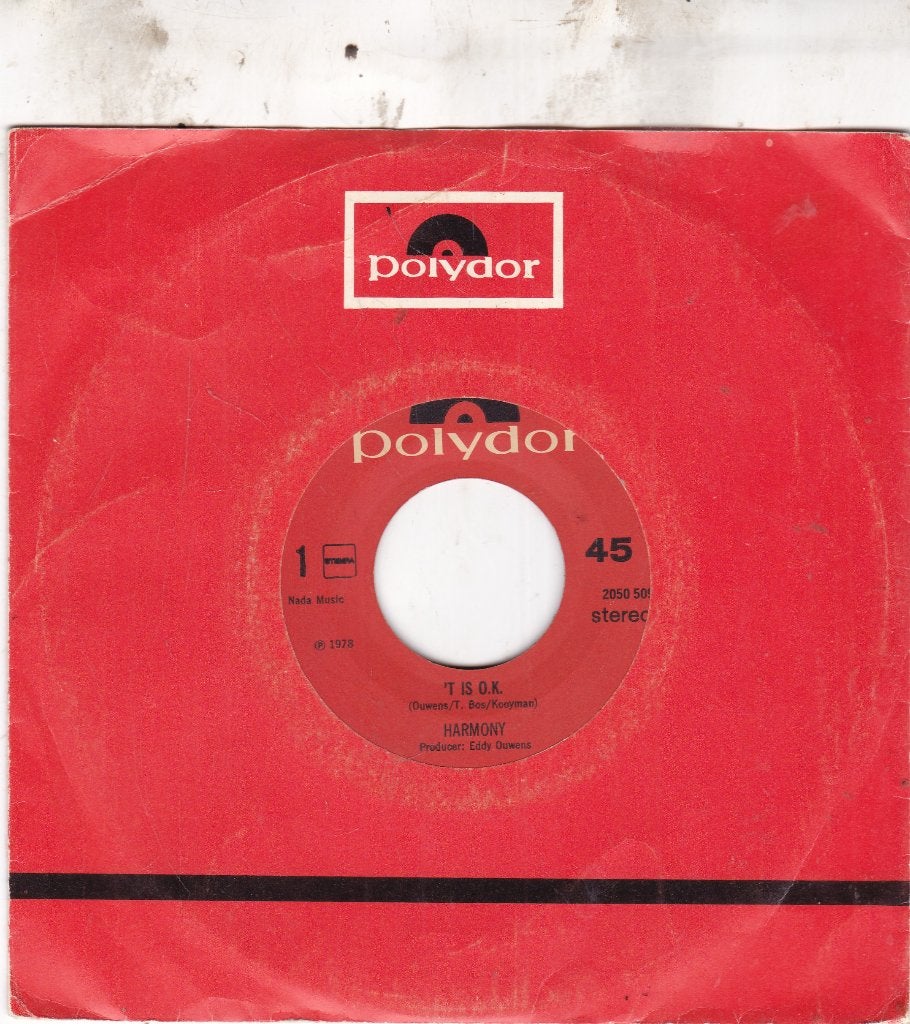 Harmony ( Songfestival 1979 ), Ophalen of Verzenden, Zo goed als nieuw, 7 inch, Levenslied of Smartlap