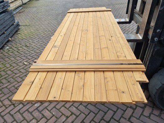 2.4 m2 rabat hout - channelsiding - thermowood - nr: tp229, Ophalen, Nieuw, 180 tot 250 cm, Planken