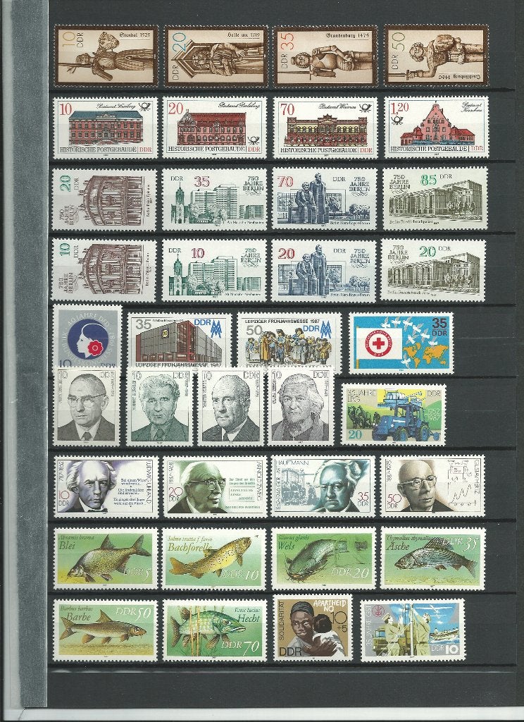 DDR, jaargang 1987, helemaal kompleet, Postfris., Ophalen of Verzenden, DDR, Postfris