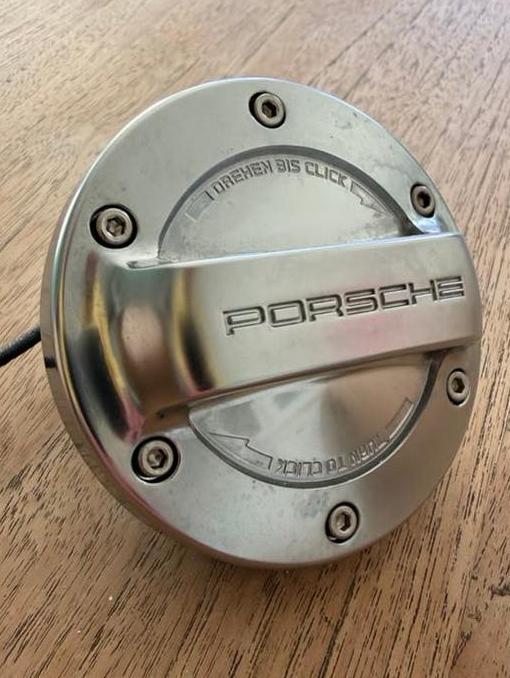 Porsche Aluminium Tankdop 911 Boxster Cayman Macan Panamera, Auto-onderdelen, Ophalen of Verzenden, Gebruikt, Porsche