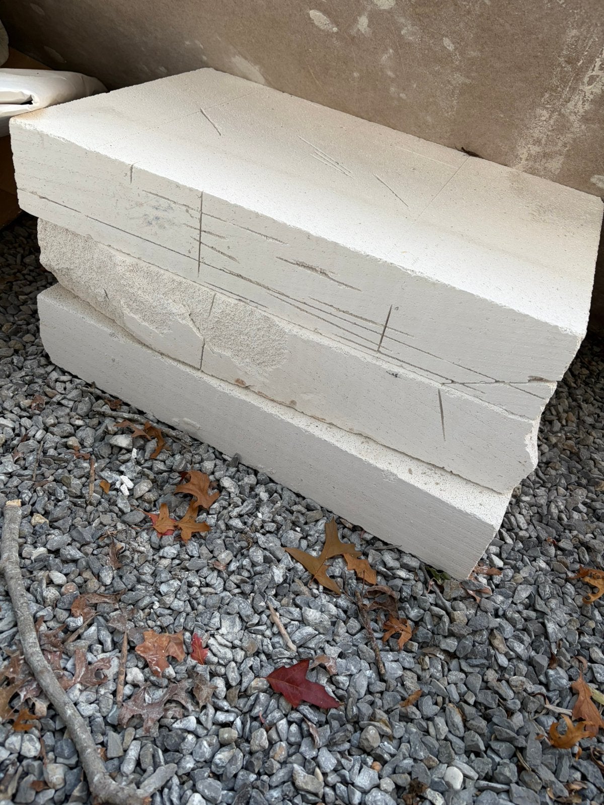 Cellenbeton 3 stuks, Doe-het-zelf en Verbouw, Ophalen, Zo goed als nieuw, Bakstenen