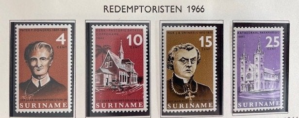 1966 Paters Redemptoristen 1866-1966  4x , Ophalen of Verzenden, Postfris