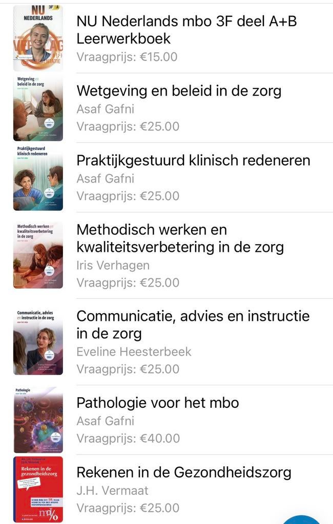 Verpleegkunde boeken, Boeken, Ophalen of Verzenden, Zo goed als nieuw, Overige niveaus
