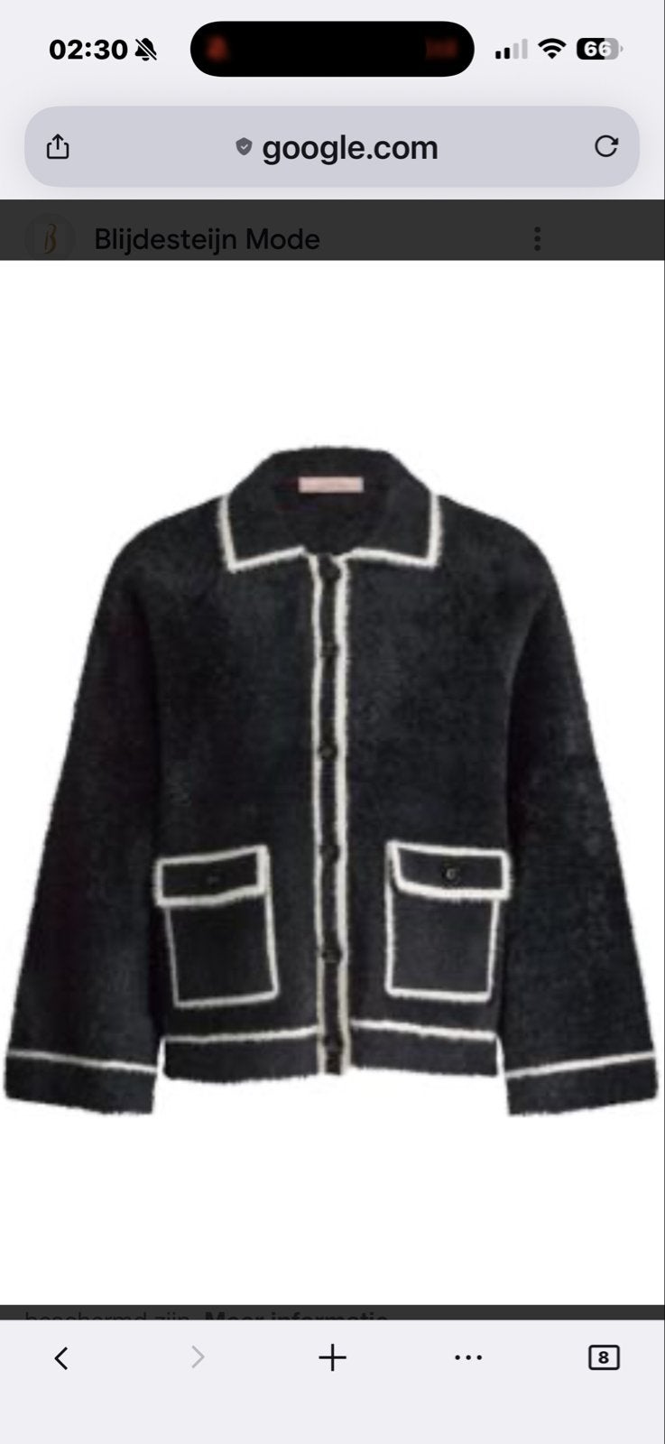 Studio Anneloes Oyo jacket zwart maat M/L, Ophalen of Verzenden, Zo goed als nieuw, Maat 38/40 (M), Zwart