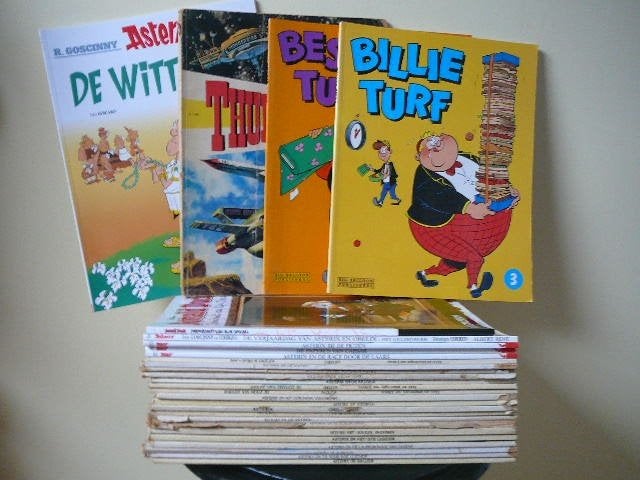 Asterix plus diversen, Gelezen, Verzenden, Diverse auteurs, Meerdere stripboeken