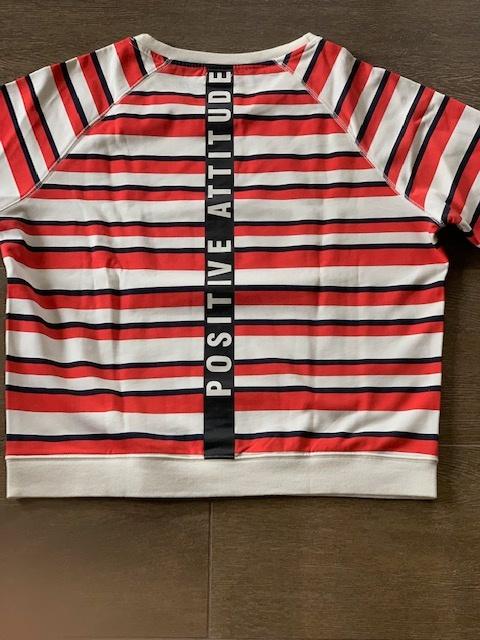 G-Maxx gestreepte sweater maat XL, Maat 46/48 (XL) of groter, Ophalen of Verzenden, Rood, Gedragen
