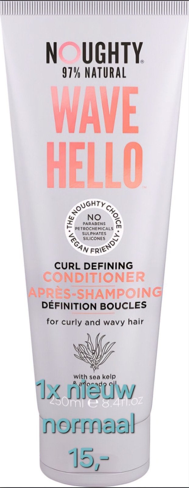 Noughty Wave Hello Krul Definiërende Conditioner 250ml, Ophalen of Verzenden, Nieuw, Shampoo of Conditioner