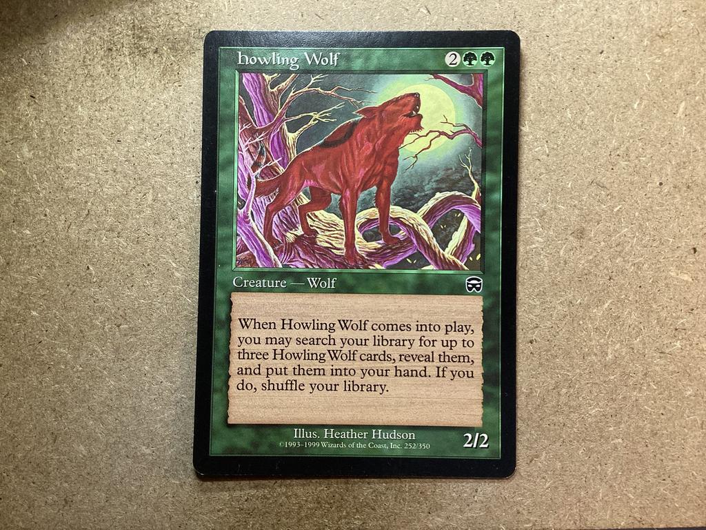 1x Howling Wolf [252/350] (Excellent), Ophalen of Verzenden, Zo goed als nieuw, Losse kaart