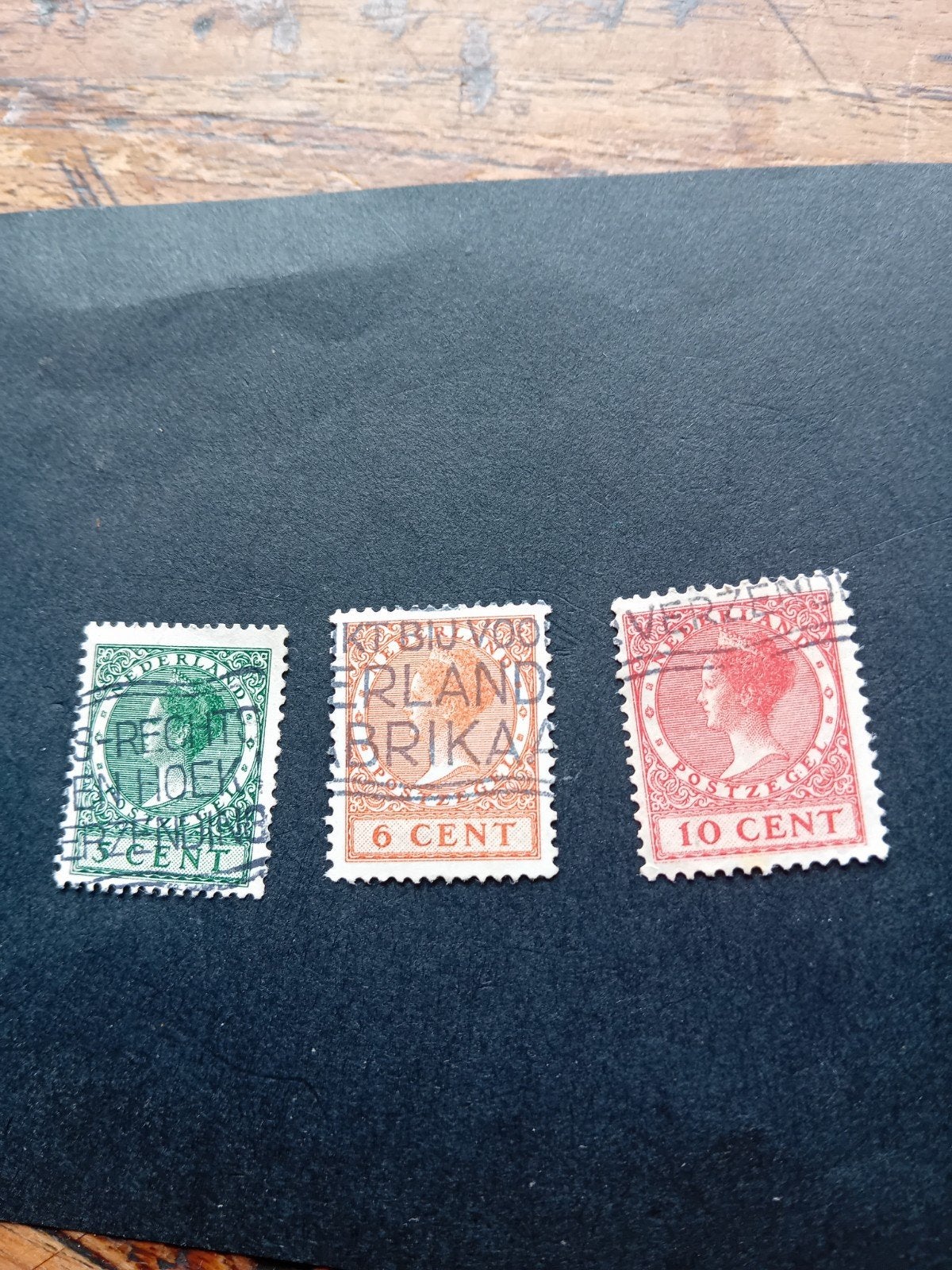 Nederlandse postzegels: 6 en 10 cent Wilhelmina, 12,5 cent, Postzegels en Munten, Postzegels | Nederland, Ophalen of Verzenden
