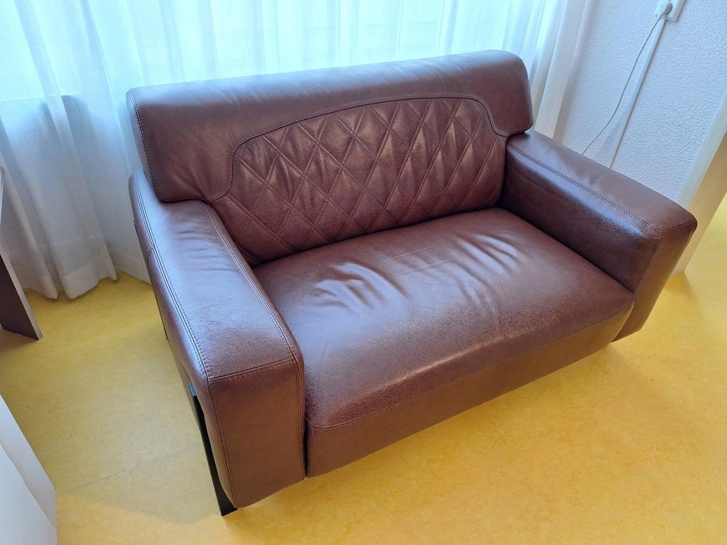 2 zitsbank rundleder, Ophalen, Country, Tweepersoons, 75 tot 100 cm