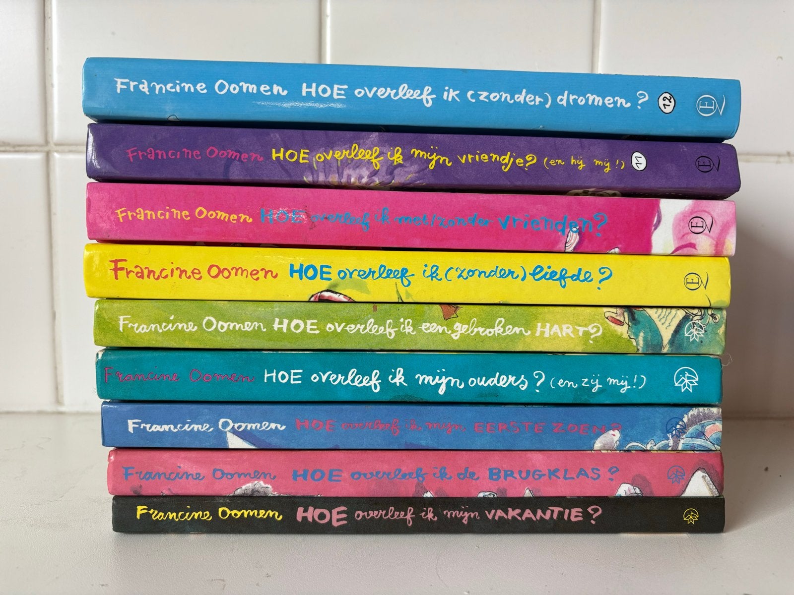 Hoe overleef ik... serie van Francine Oomen (geen Carry Slee, Ophalen of Verzenden, Gelezen, Fictie algemeen