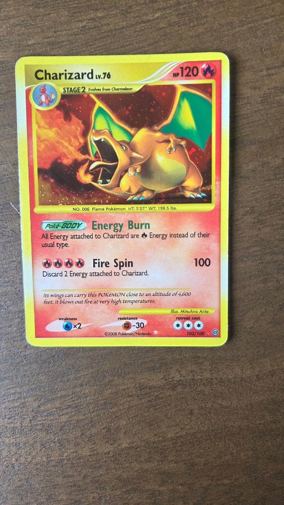 Charizard 103/100, Ophalen of Verzenden, Gebruikt, Losse kaart, Foil