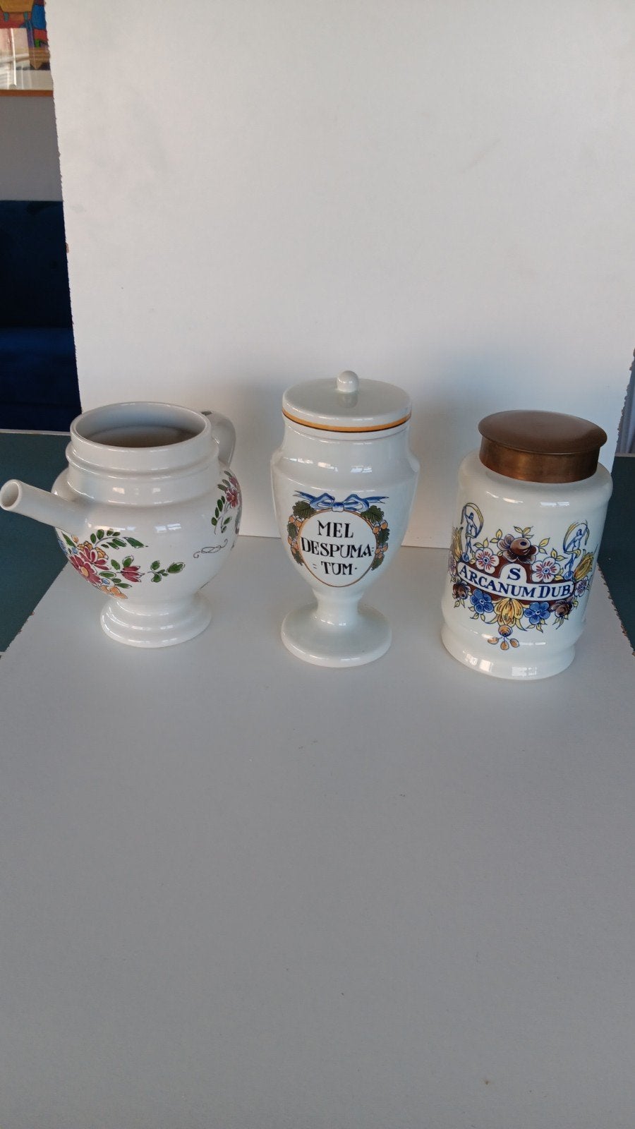 Set apothekerspot + stroopkan + honingpot
Alle 3 nog in hele, Antiek en Kunst, Ophalen of Verzenden
