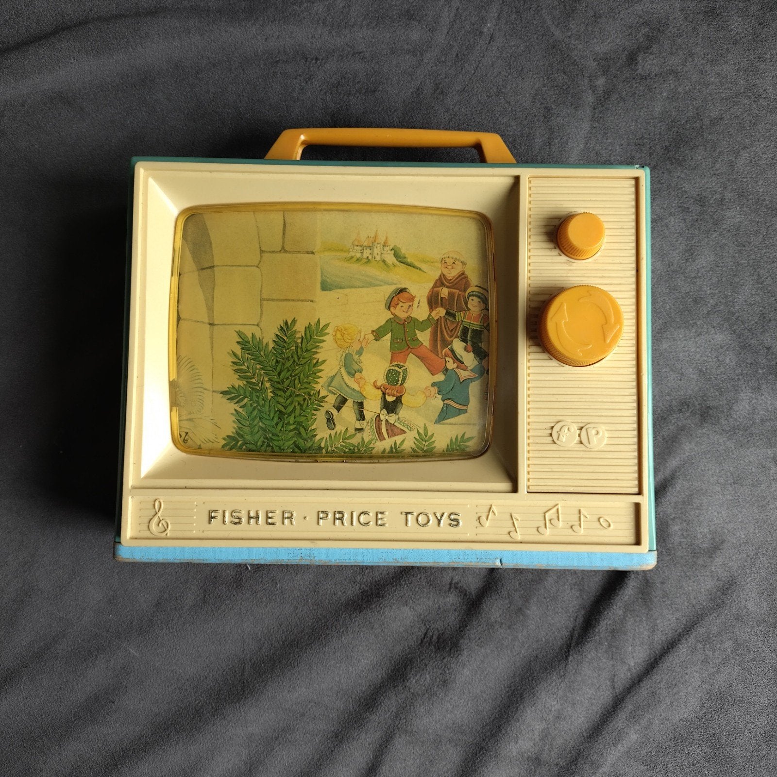 Vintage Fisher-Price Muziek TV Speelgoed, Kinderen en Baby's, Speelgoed | Fisher-Price, Ophalen of Verzenden, Gebruikt, Overige typen