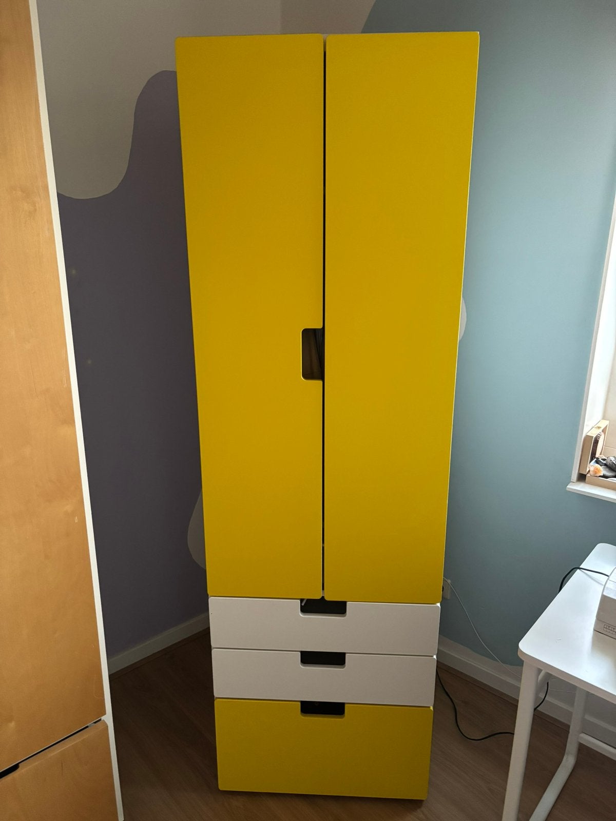 Kledingkast stuva Ikea geel wit, Ophalen, 50 tot 100 cm, 150 tot 200 cm, 50 tot 75 cm
