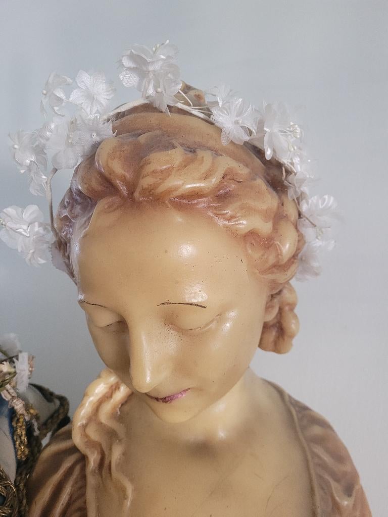 vintage stoffen bruidskroontje, Ophalen of Verzenden