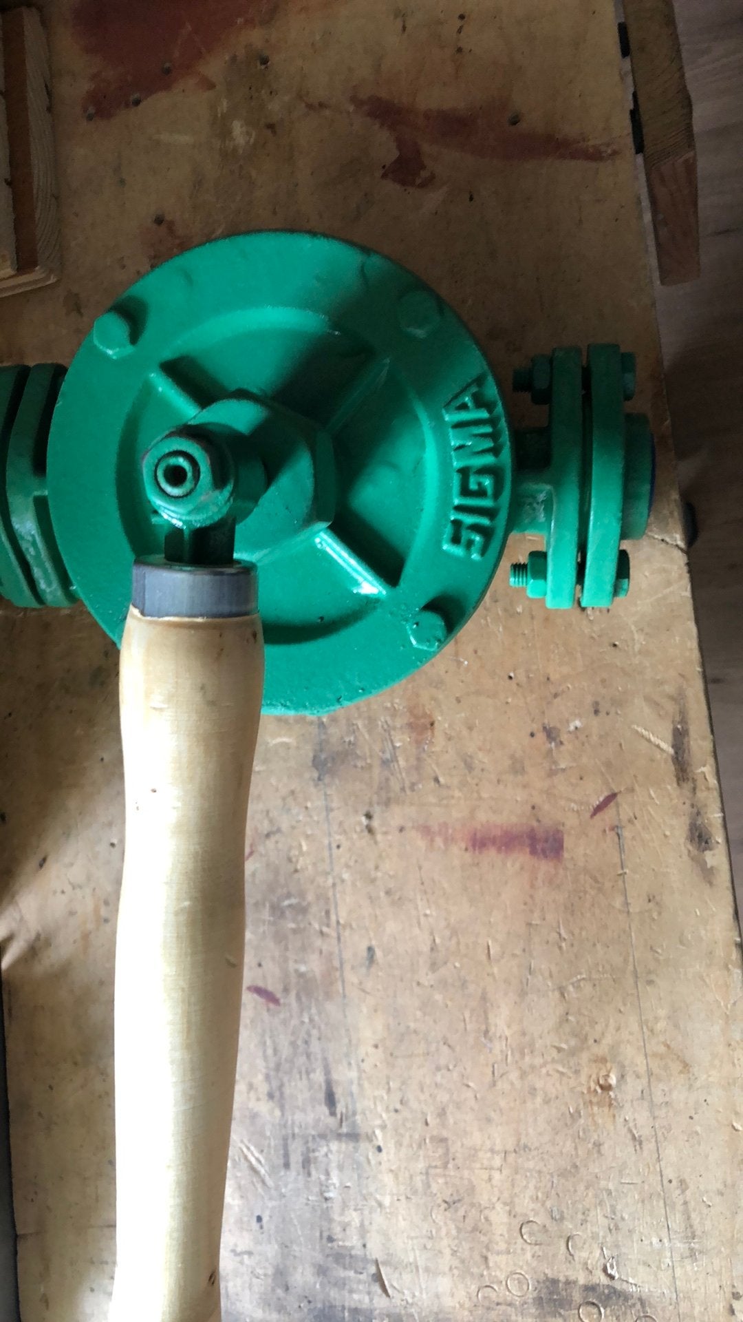 Vintage Sigma handpomp - Groen, gereviseerd, Ophalen of Verzenden, Nieuw