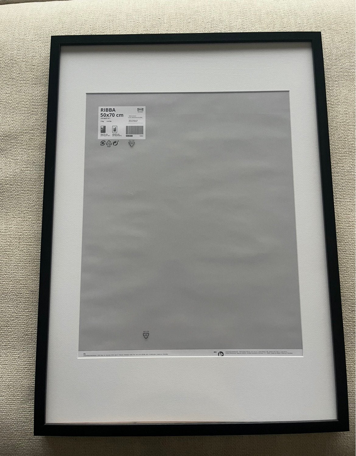 Nieuwe Fotolijst 50x70 cm (IKEA FISKBO), Ophalen, Kunststof, 50 tot 75 cm, Nieuw