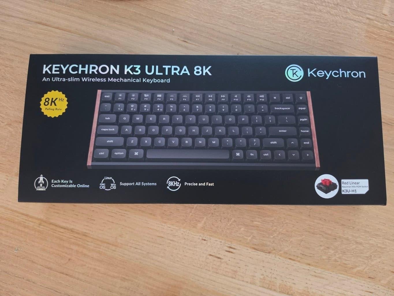 Keychron K3 Ultra 8K (Nieuw), Computers en Software, Toetsenborden, Keychron, Ophalen of Verzenden, Draadloos, Multimediatoetsen