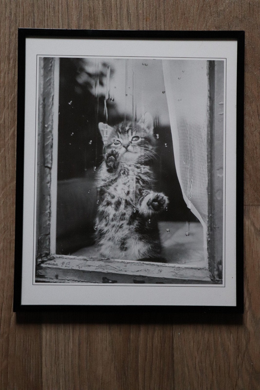 Strakke zwarte fotolijst 25 x 30 cm met glas, Ophalen of Verzenden, Zo goed als nieuw, Wissellijst, Zwart