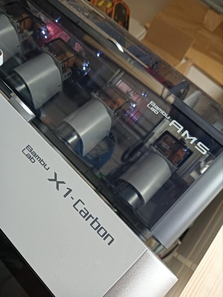 Bambulab X1 Carbon met AMS, Computers en Software, 3D Printers, Ophalen, Gebruikt, Ingebouwde Wi-Fi, Bambulab