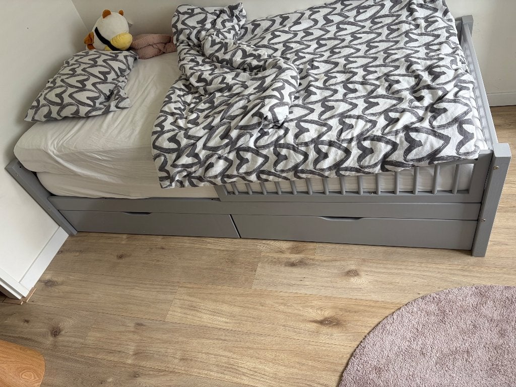 Petit Puk bed, Ophalen, 85 tot 100 cm, Gebruikt, Lattenbodem