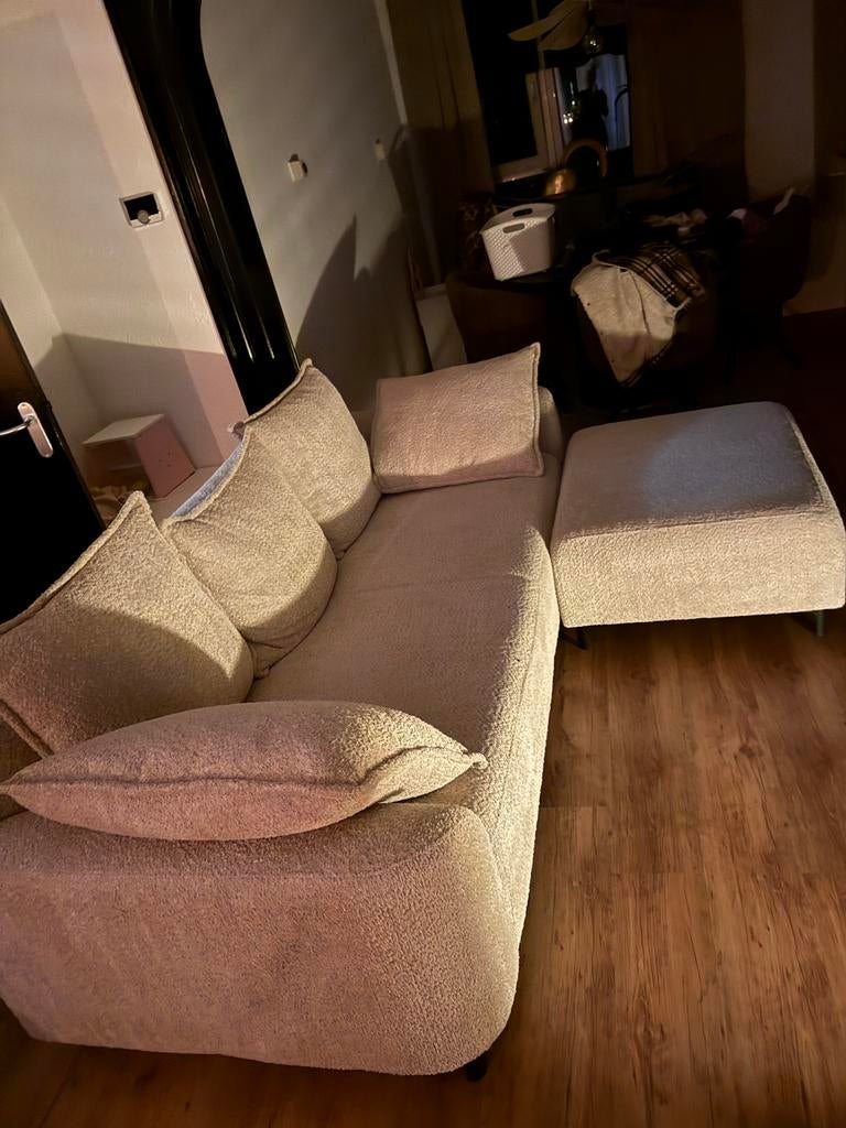 Zo goed als nieuwe bank - Rook-/huisdiervrij huis, Hoekbank, Driepersoons, 75 tot 100 cm, Ophalen of Verzenden
