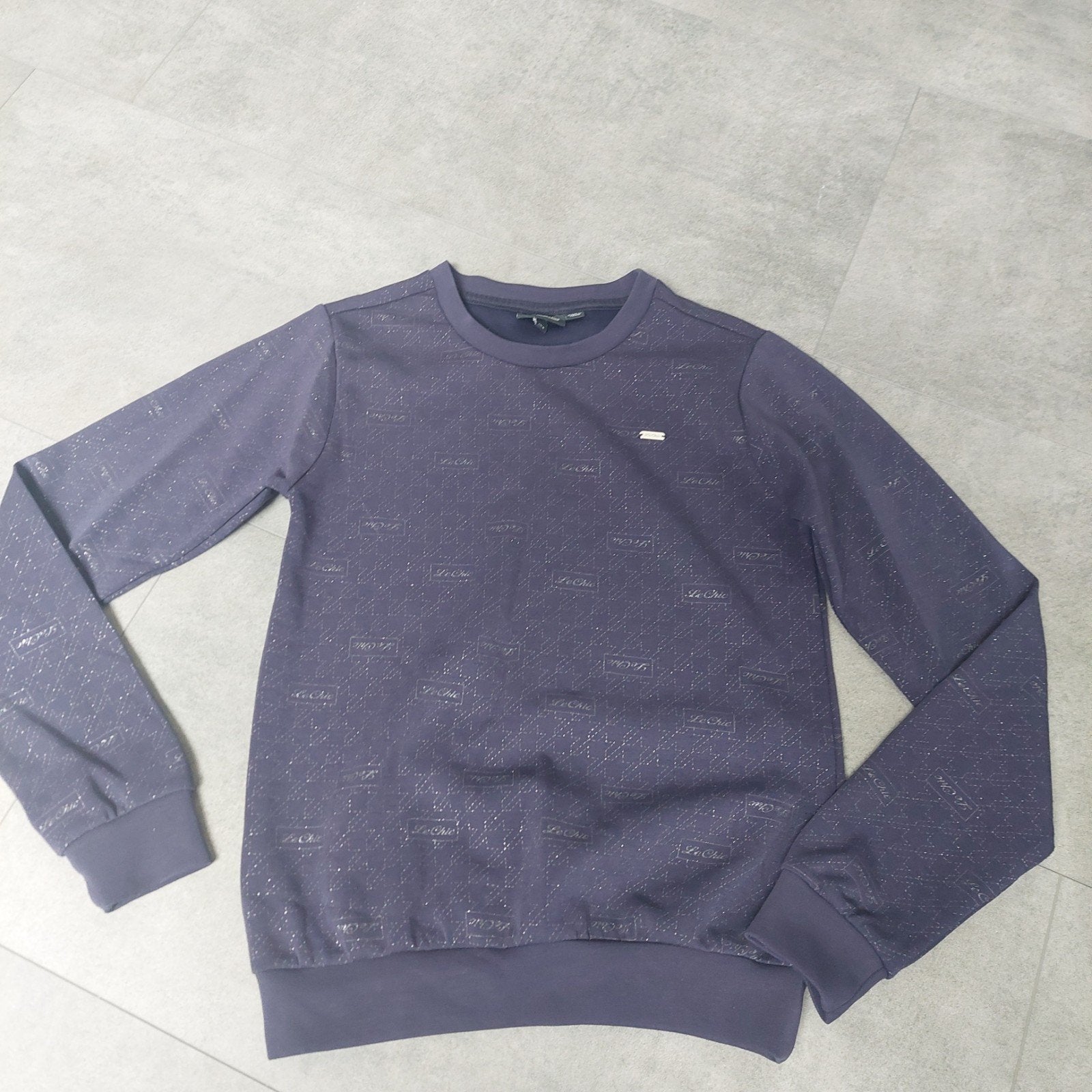 Le chic heerlijk truitje comfy  blauw glitter 164, Kleding | Dames, Ophalen of Verzenden, Zo goed als nieuw, Maat 34 (XS) of kleiner