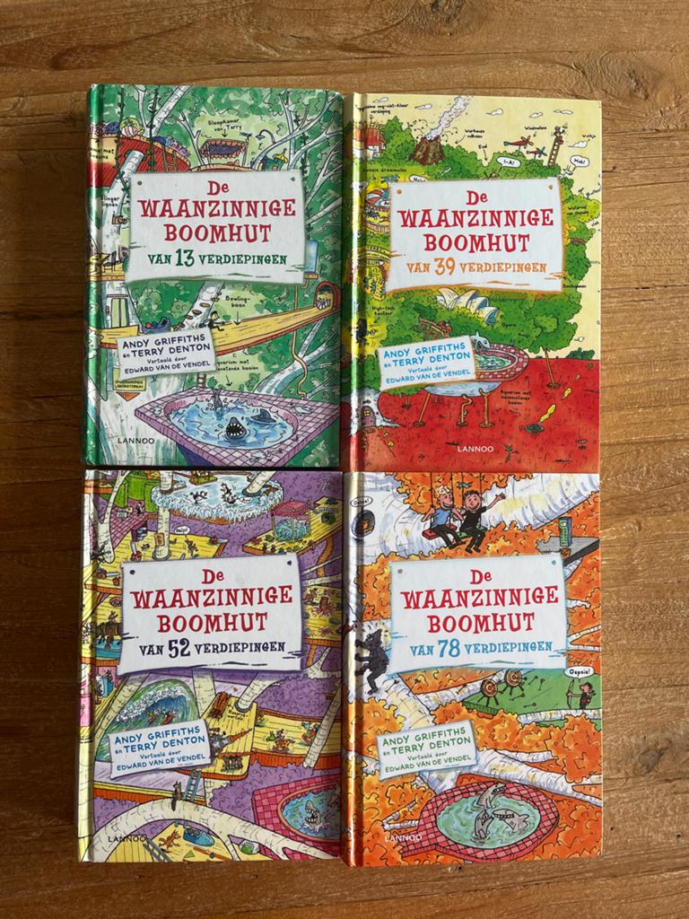 De Waanzinnige Boomhut 1 3 4 en 6, Boeken, Ophalen of Verzenden, Zo goed als nieuw