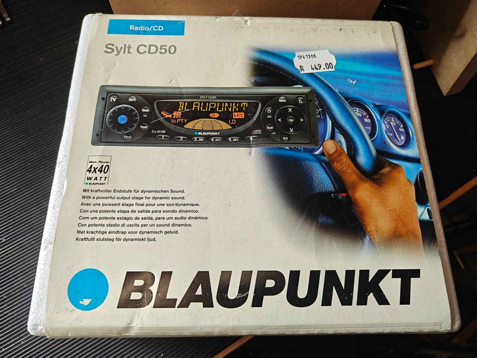 Blaupunkt Sylt CD50 FM/CD/AUX boxed in nieuwstaat ca. 2000, Ophalen, Zo goed als nieuw