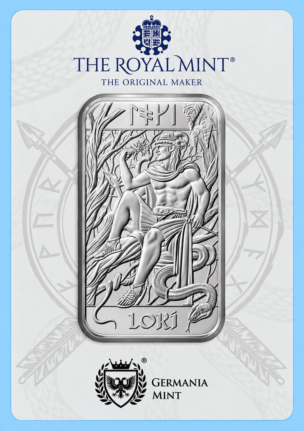 Loki 2025 1oz Silver Royal Mint Germania Norse Gods 🇳🇴, Ophalen of Verzenden, Zilver