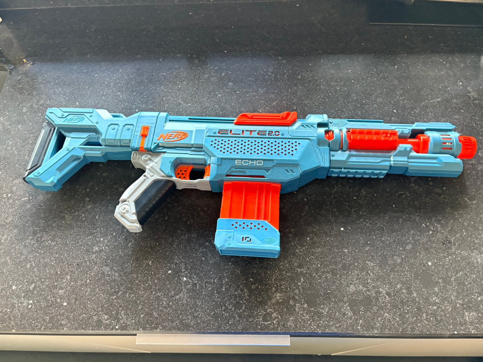 Nerf guns en target blauw, oranje en wit, Kinderen en Baby's, Speelgoed | Buiten | Actiespeelgoed, Ophalen, Zo goed als nieuw