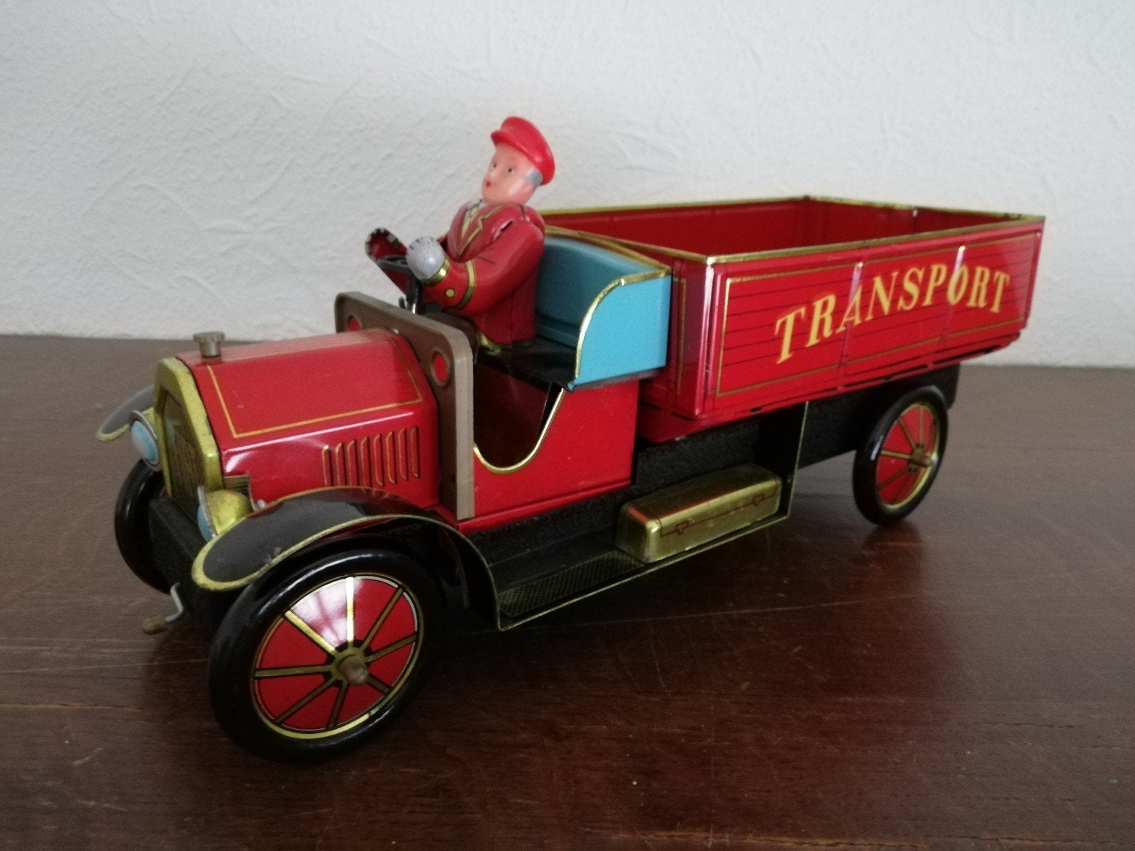 Vintage blikken Fiat transport vrachtwagen., Ophalen of Verzenden