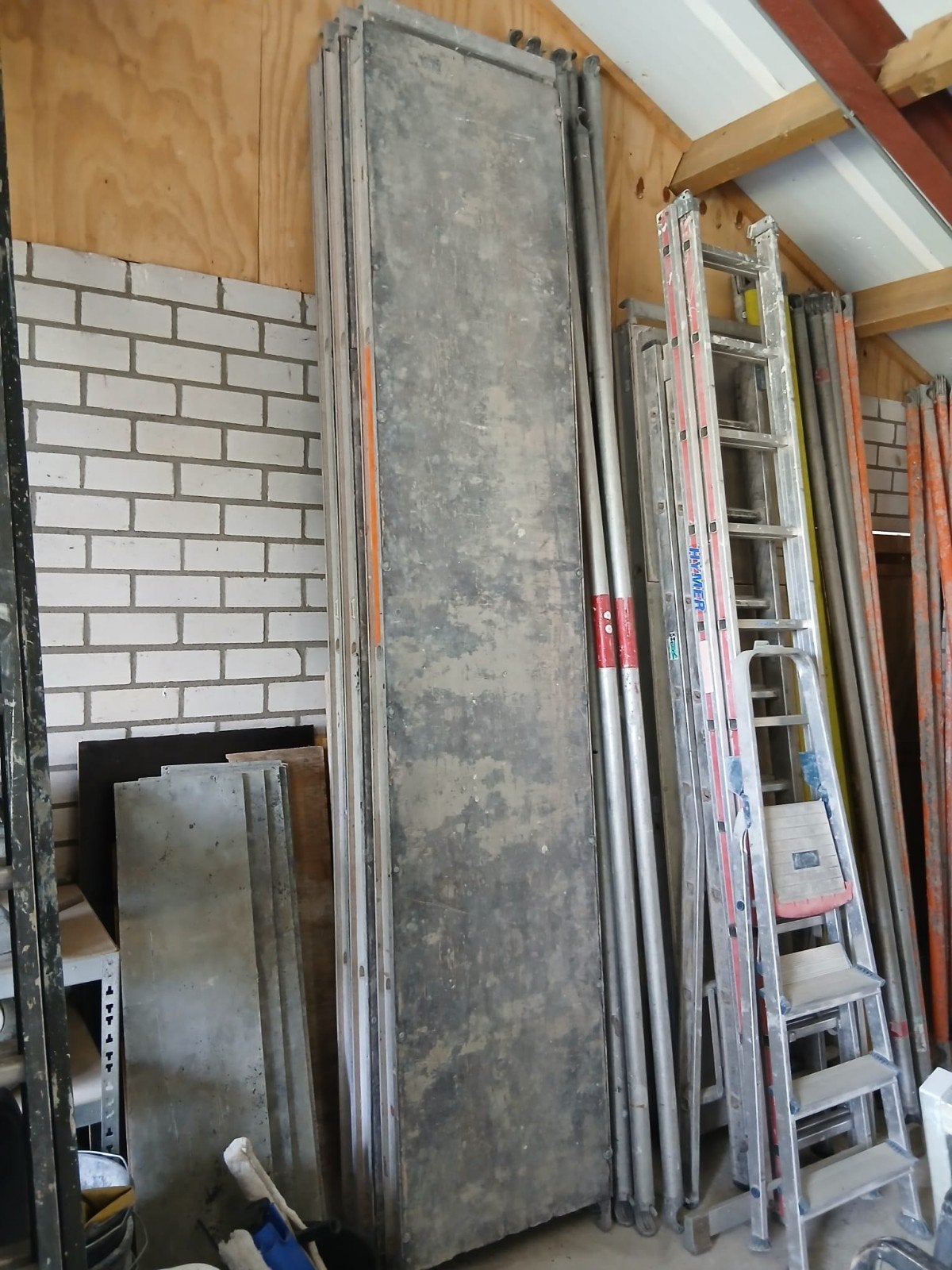 Altrex Rolsteiger Vloeren 305cm met Schoren, Ophalen