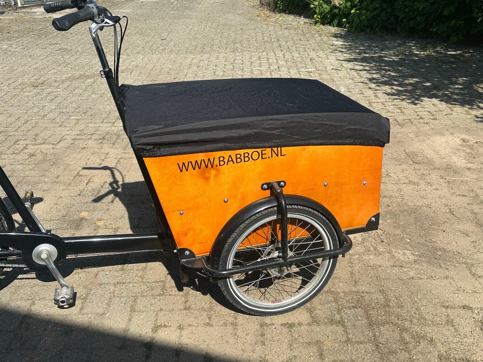 Babboe Big Bakfiets met Huif en 5 Versnellingen, Ophalen, Gebruikt, Huif, 2 kinderen