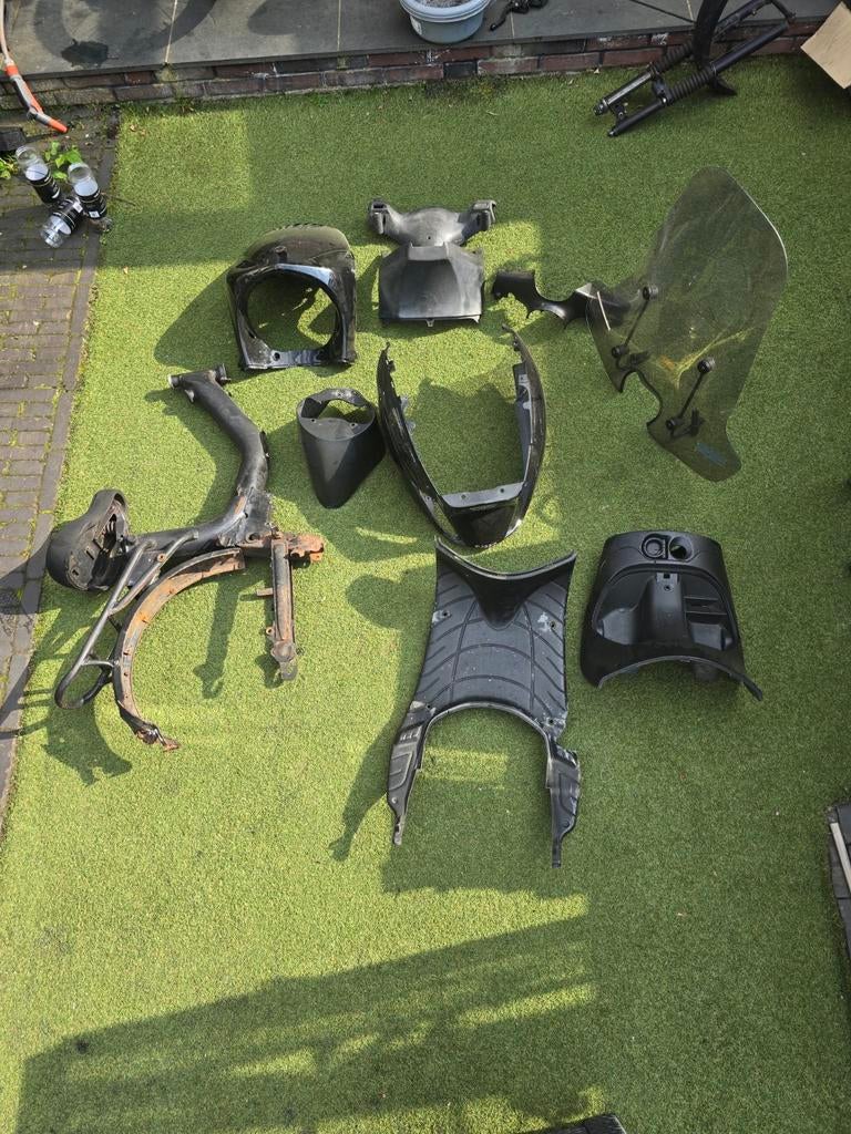 Zip kappen en Tomos frame - Los of samen te koop, Ophalen of Verzenden, Gebruikt, Kap, Piaggio