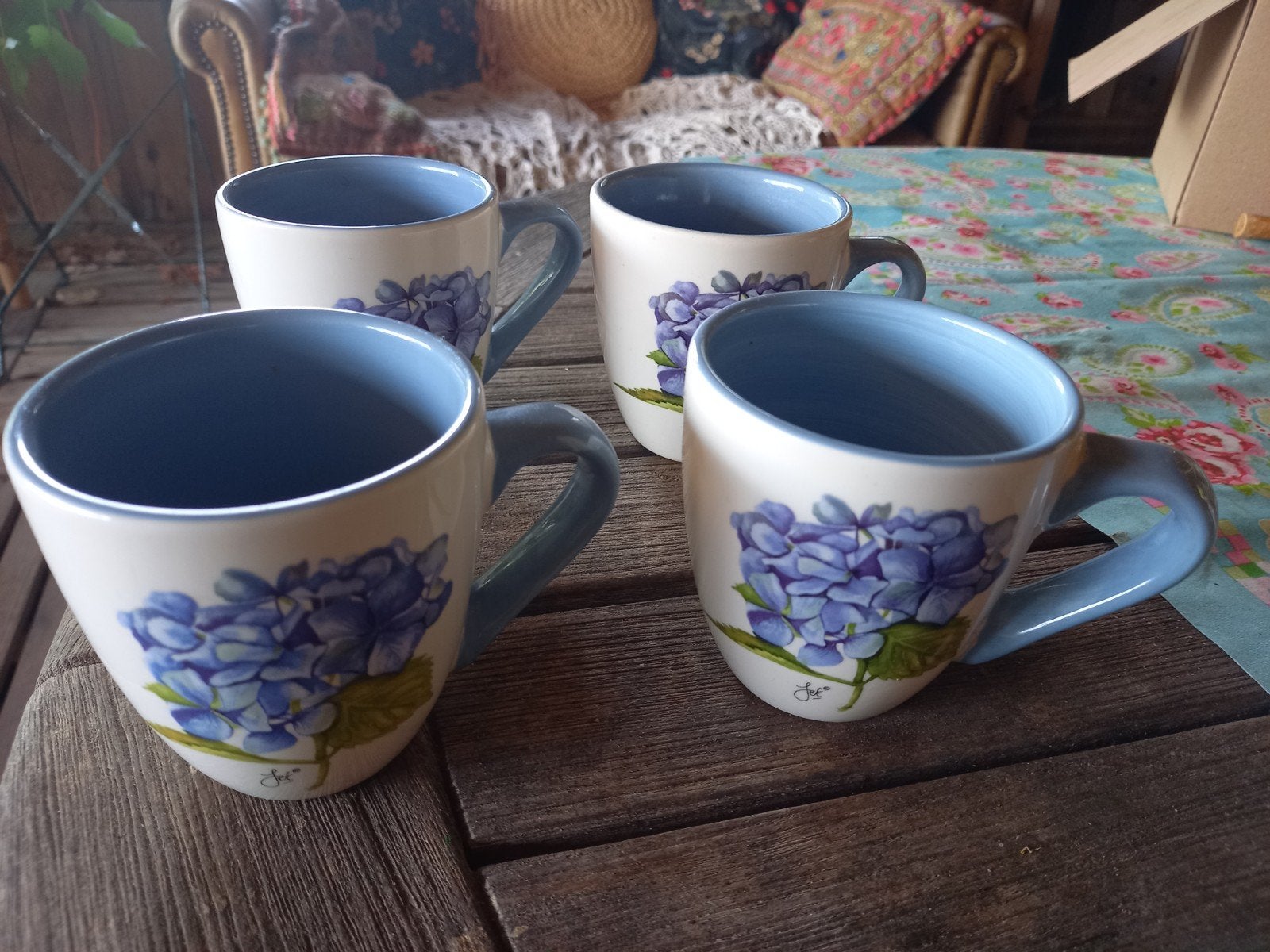 4 mokken van Jet ter Steege, Ophalen of Verzenden, Aardewerk