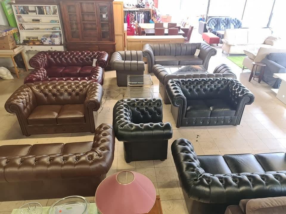 Inkoop van mooie gebruikte chesterfield bankstellen, Ophalen, Klassiek, Chesterfield, Tijdloos, Elegant, 150 tot 200 cm, Hoekbank