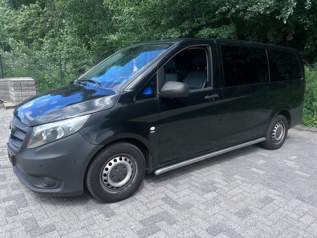 Mercedes-Benz Vito Tourer 114 BlueTEC Pro Lang 9 persoons, Auto's, Mercedes-Benz, Automaat, Gebruikt, 2000 kg, Zwart
