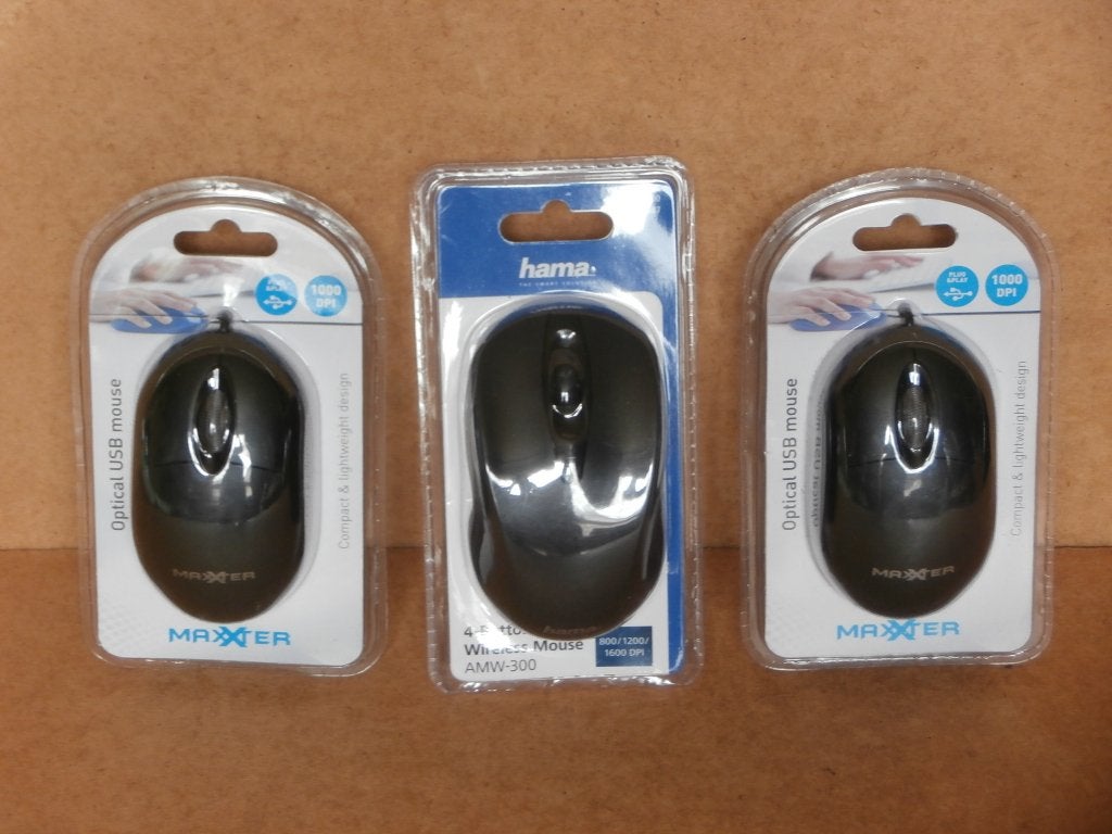 Optical USB Mouse Maxxter & Hama draadloze muis 3 stuks, Computers en Software, Muizen, Nieuw, Muis, Draadloos, Ergonomisch, Ophalen of Verzenden