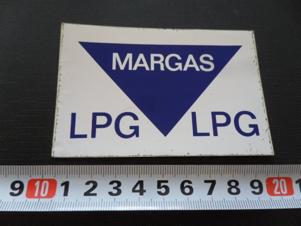 sticker MARGAS  LPG, Ophalen, Zo goed als nieuw