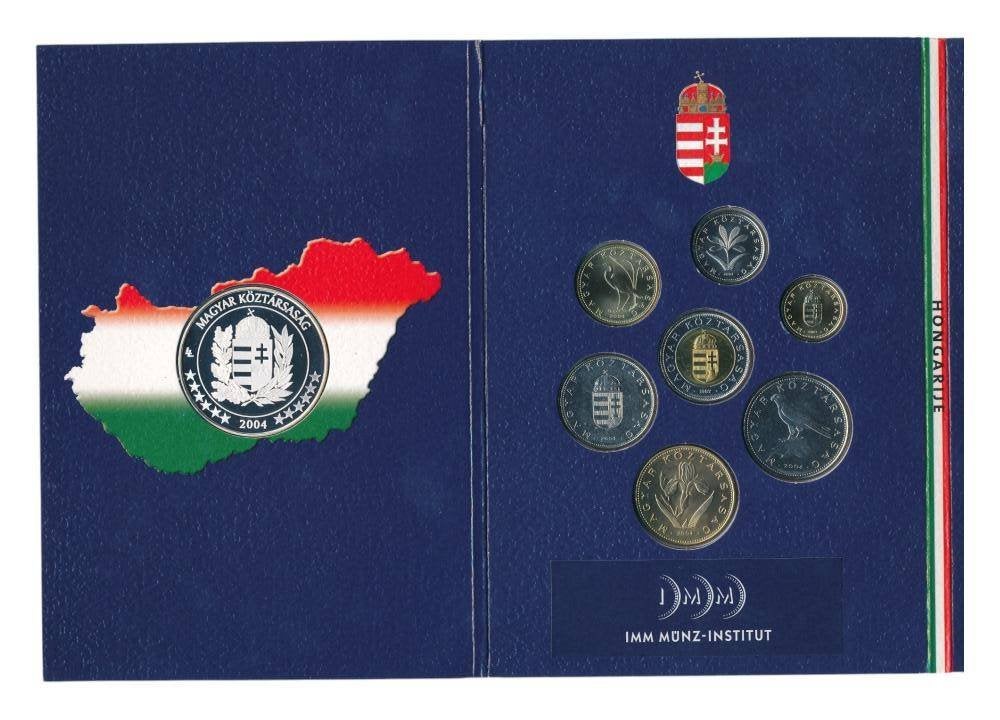 Hongarije set pre-euro div jaren incl zilver Europa-penning, Ophalen of Verzenden, Vóór koninkrijk, Setje, Zilver