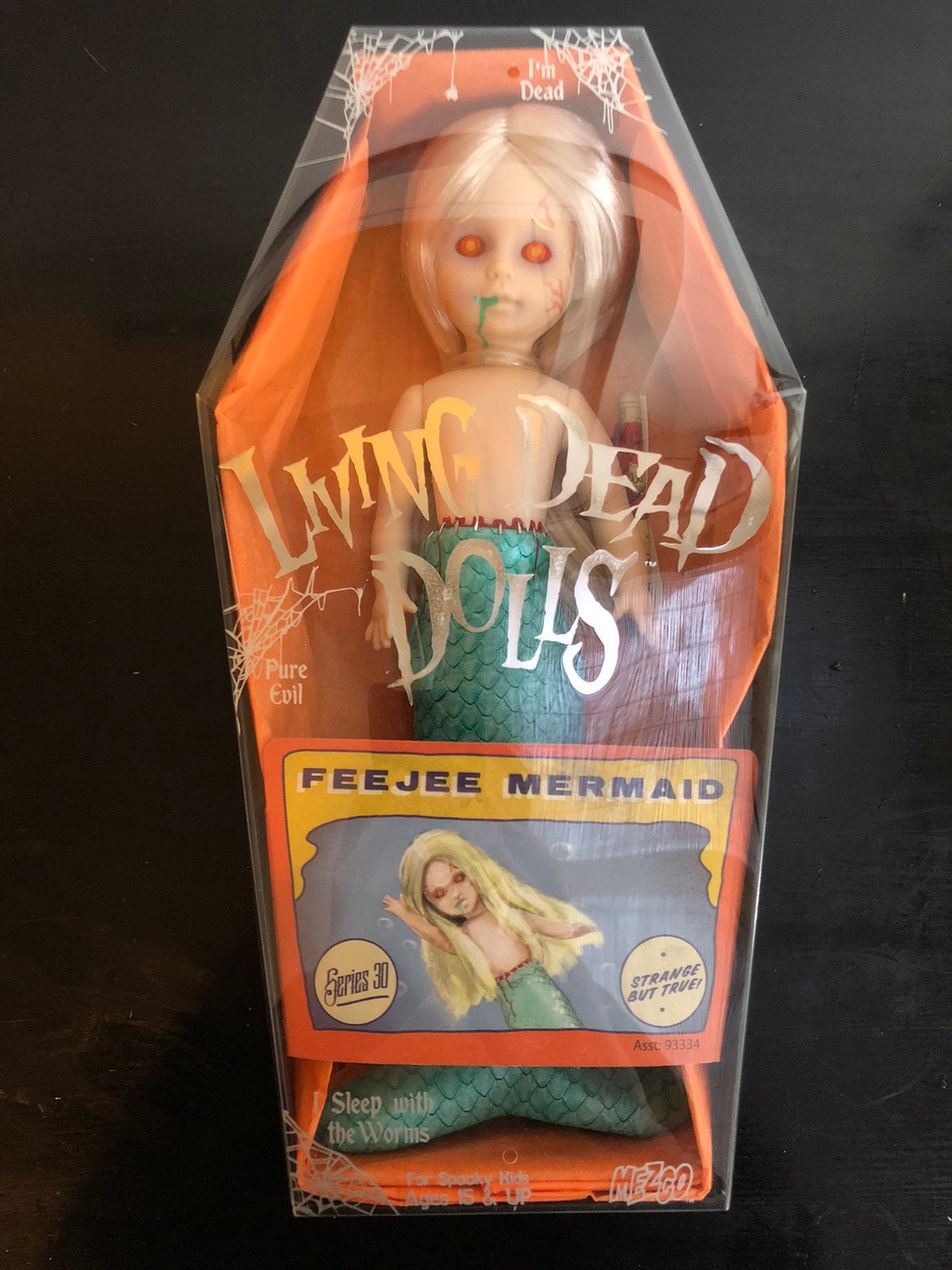 Living Dead Dolls - Sideshow - Feejee Mermaid, Ophalen of Verzenden, Zo goed als nieuw, Pop
