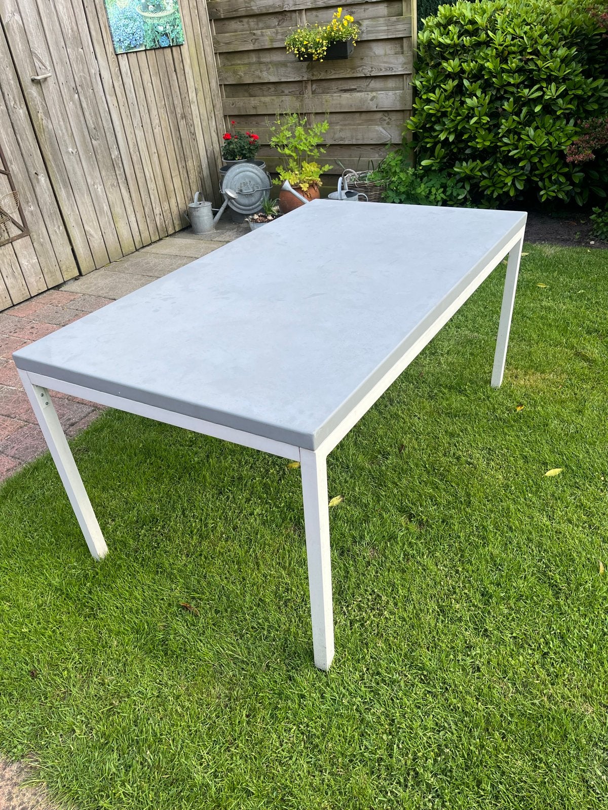 Aluminium tuintafel 160x90cm, Tuin en Terras, Tuintafels, Ophalen, Gebruikt, Rechthoekig, Aluminium