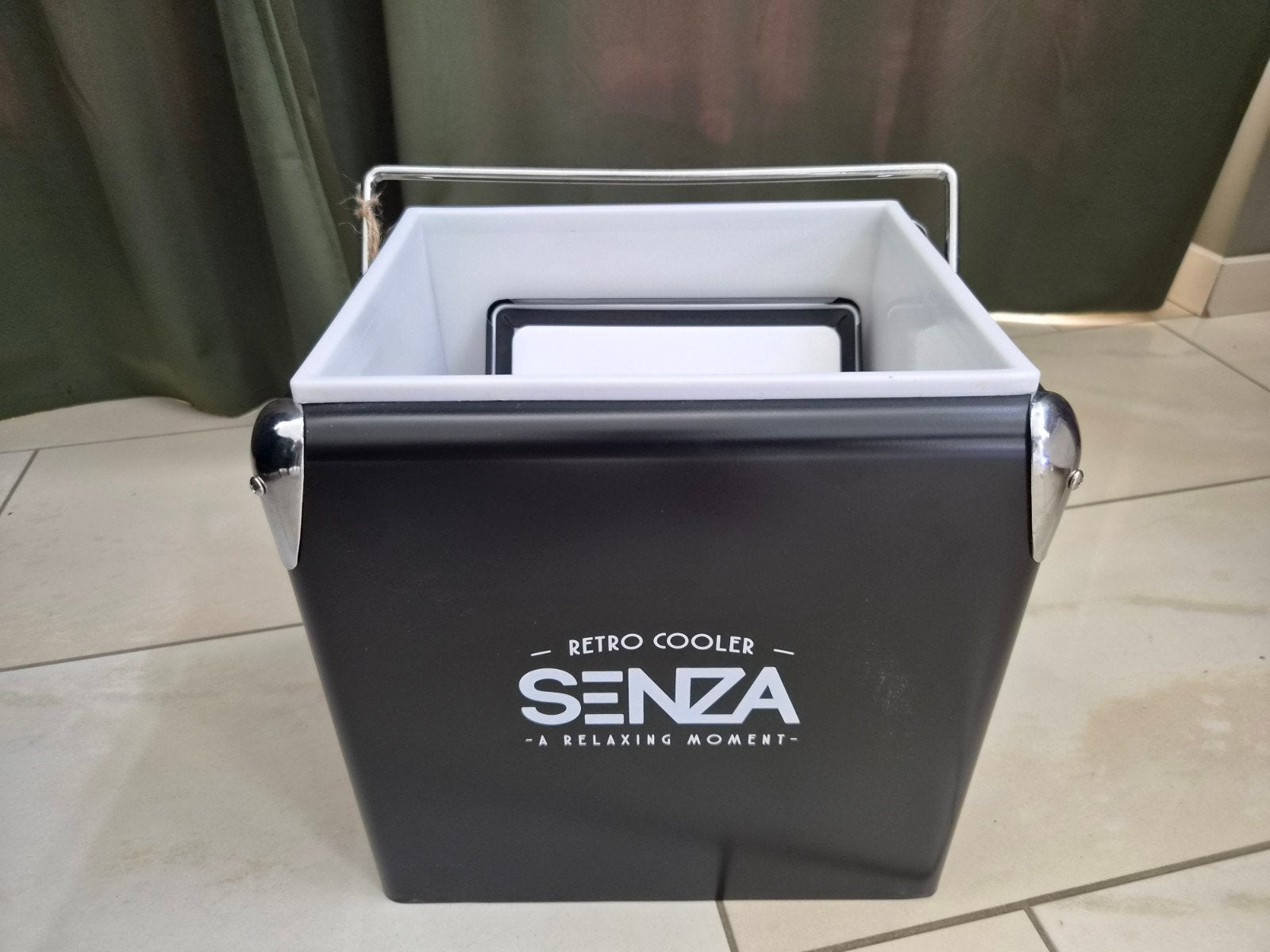 SENZA Retro Cooler Black - Vintage Stijl Koelbox, Ophalen of Verzenden, Nieuw, Koelbox