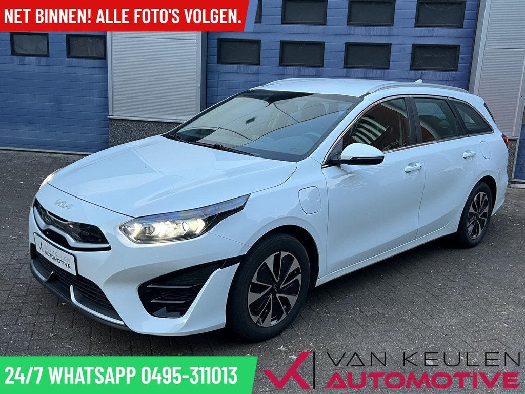 Kia Ceed Sportswagon 1.6 GDI PHEV l Facelift l Trekhaak, Auto's, Gebruikt, Automatische klimaatregeling, Wit, Plug-in hybride