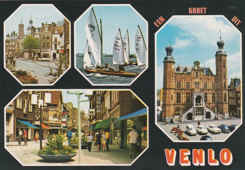 VENLO Centrum Winkels Zeilen Stadhuis, Verzenden, 1960 tot 1980, Ongelopen, Limburg
